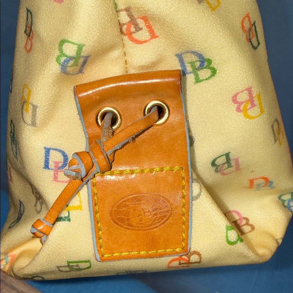 Dooney & Bourke Yellow Multicolor Tote with tassel - Picture 10 of 11